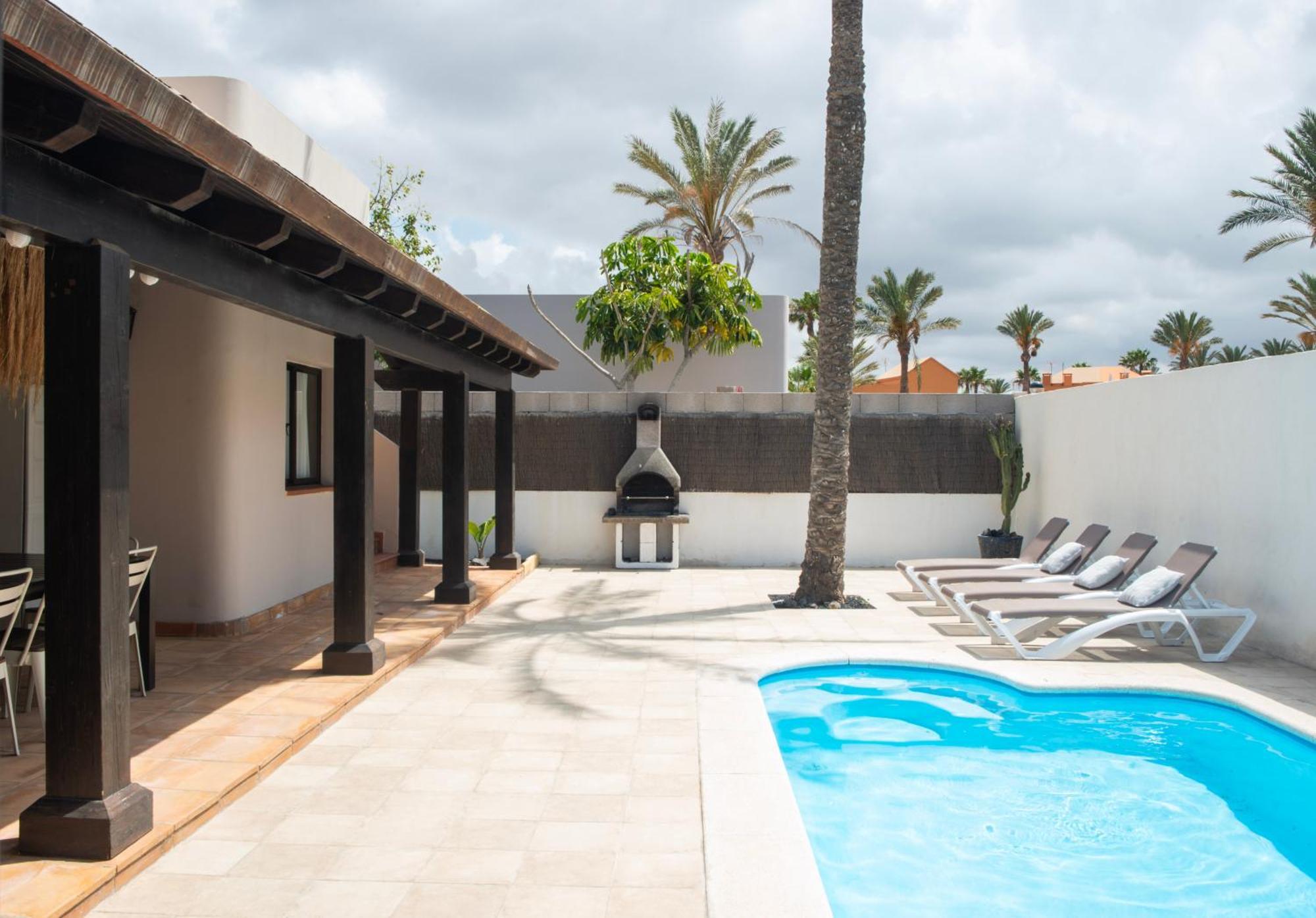 House Boho Palm With Private Heated Pool And Garden, 3 Bedrooms, Wi-Fi Корралехо Екстер'єр фото