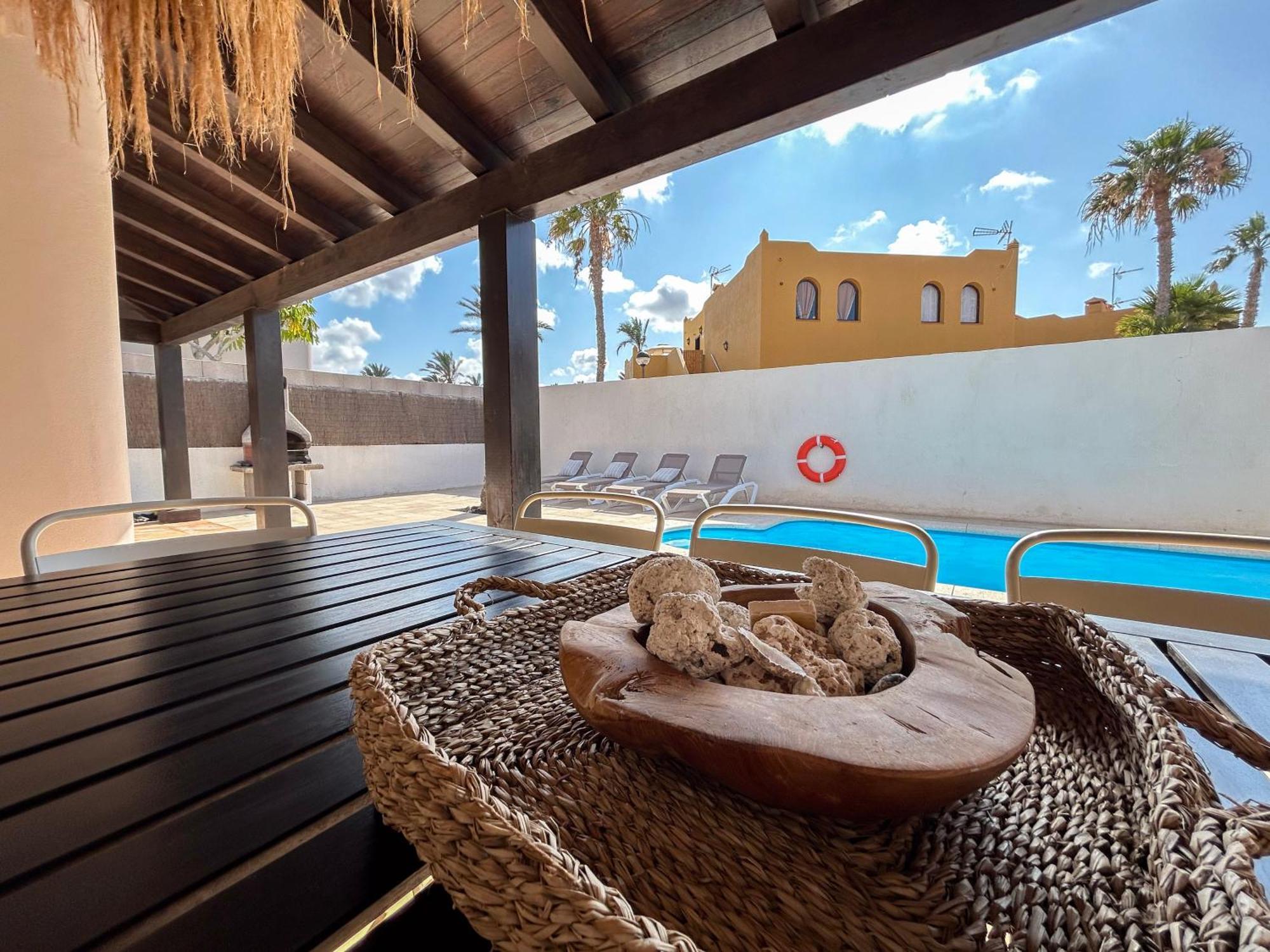 House Boho Palm With Private Heated Pool And Garden, 3 Bedrooms, Wi-Fi Корралехо Екстер'єр фото